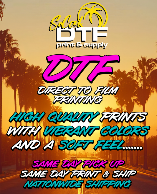High Quality DTF printing starting at: